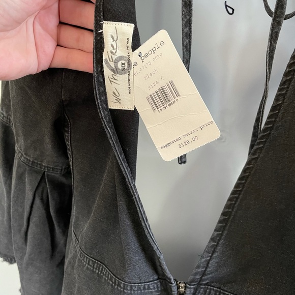 Free People Reckless Life Denim Dress NWT - Picture 9 of 9